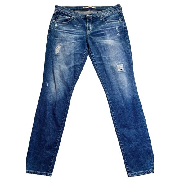 Big Star Alex Skinny Distressed Men's Jeans, Blue, Size 30 - Picture 1 of 4